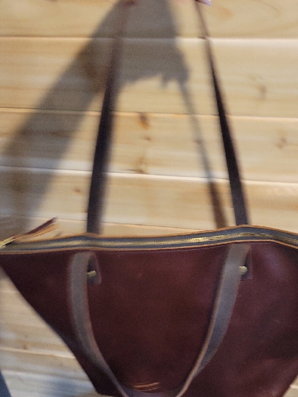 Portland Leather Dark Brown Tote with Front Pocket - Picture 11 of 11